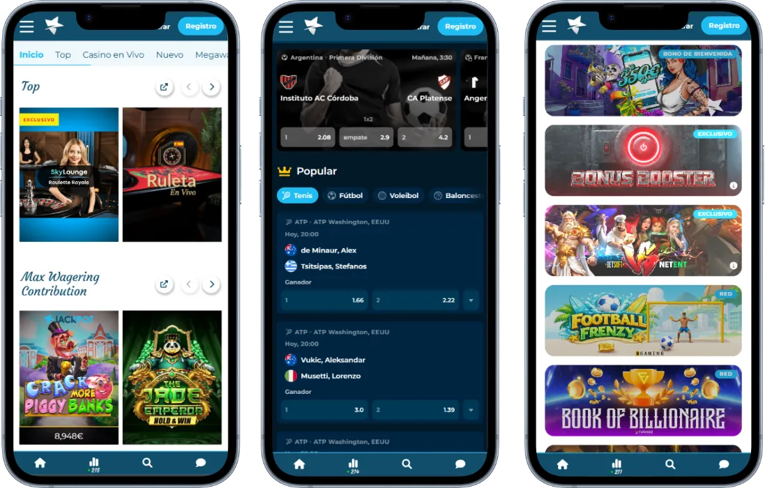 Casino Estrella en tu móvil