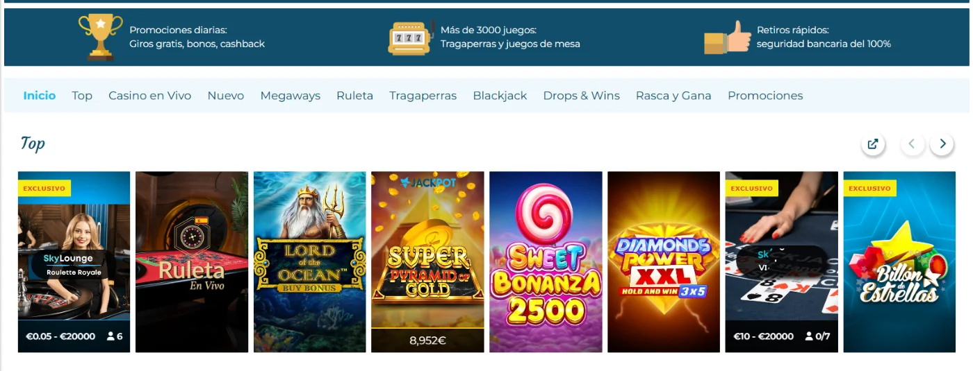 Casino Estrella Página principal
